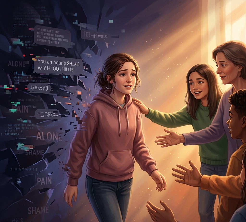 Risoluzione positiva e supporto contro il cyberbullismo